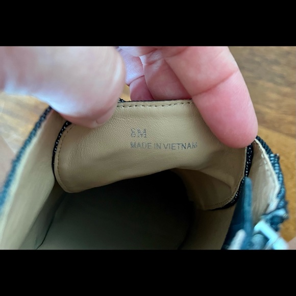 Linea Paolo ‘Felicia’ Wedge Boot Bootie, Camo Net, Size 8 EUC - Picture 11 of 12